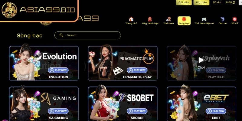 Sảnh PAQJ ASIA99 – Sảnh Cá Cược Trực Tuyến Đẳng Cấp 1 Giới thiệu tổng quan về sảnh PAQJ ASIA99